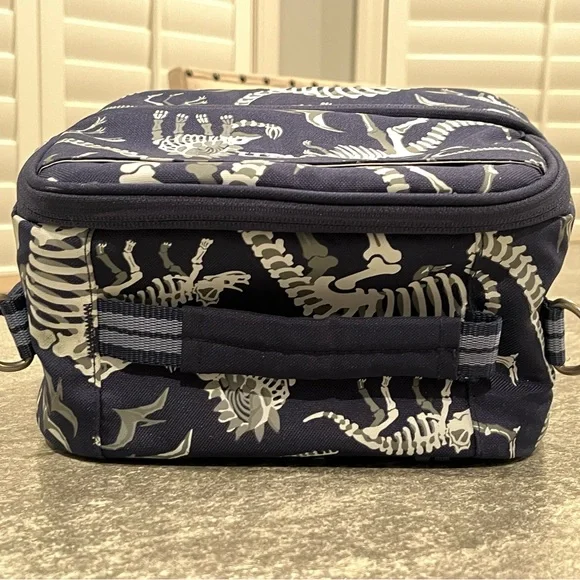 PBK Mackenzie Navy Dinosaur Bones Glow-in-the-Dark Dual Compartment Lunchbox - Picture 5 of 10